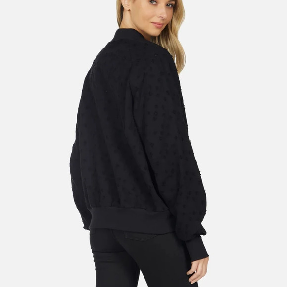 NWT Michael Lauren Credence Oversized Bomber with thumbholes - Picture 4 of 11